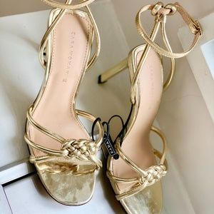 ZARA Gold High Heel Sandals